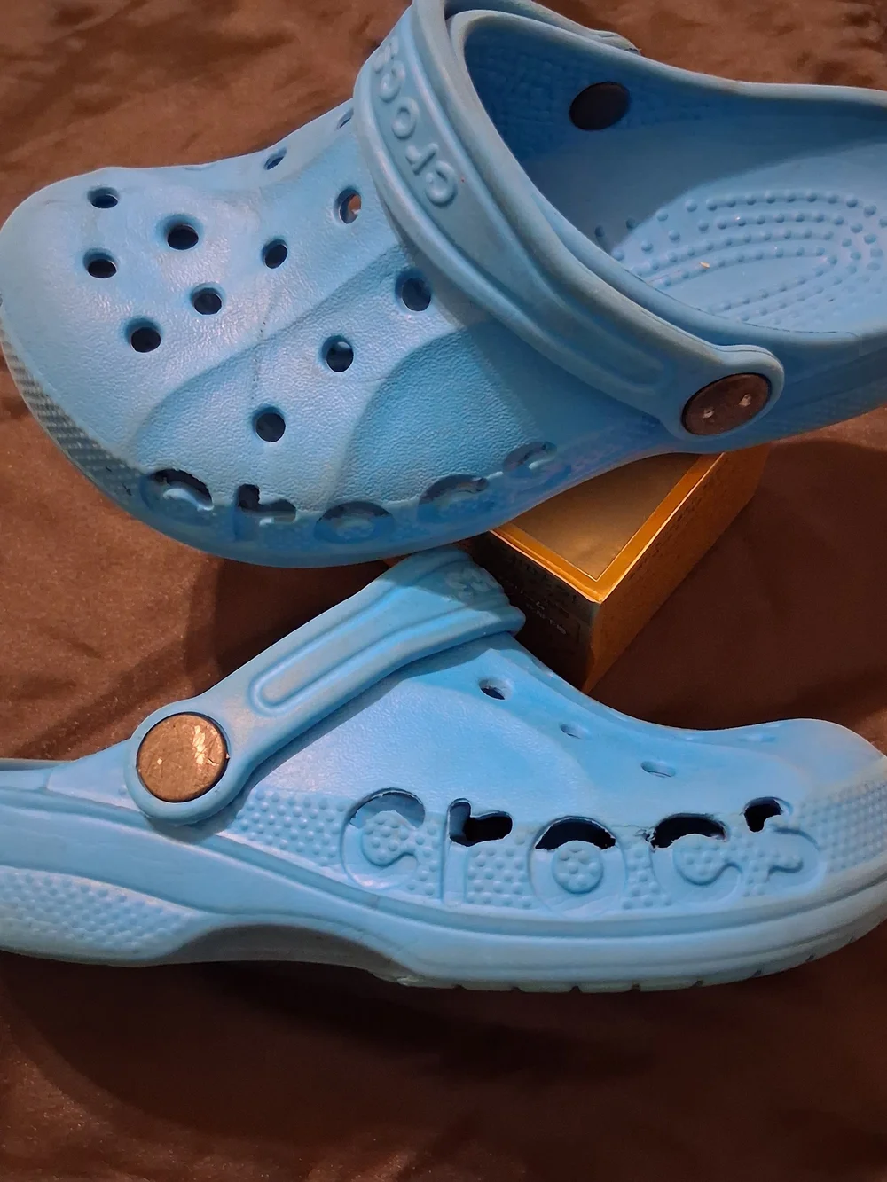 CROCS Kids Bright Blue Classic Clog Sandals